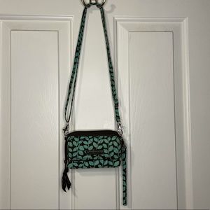 Vera Bradley All in One Crossbody in Shower Vines